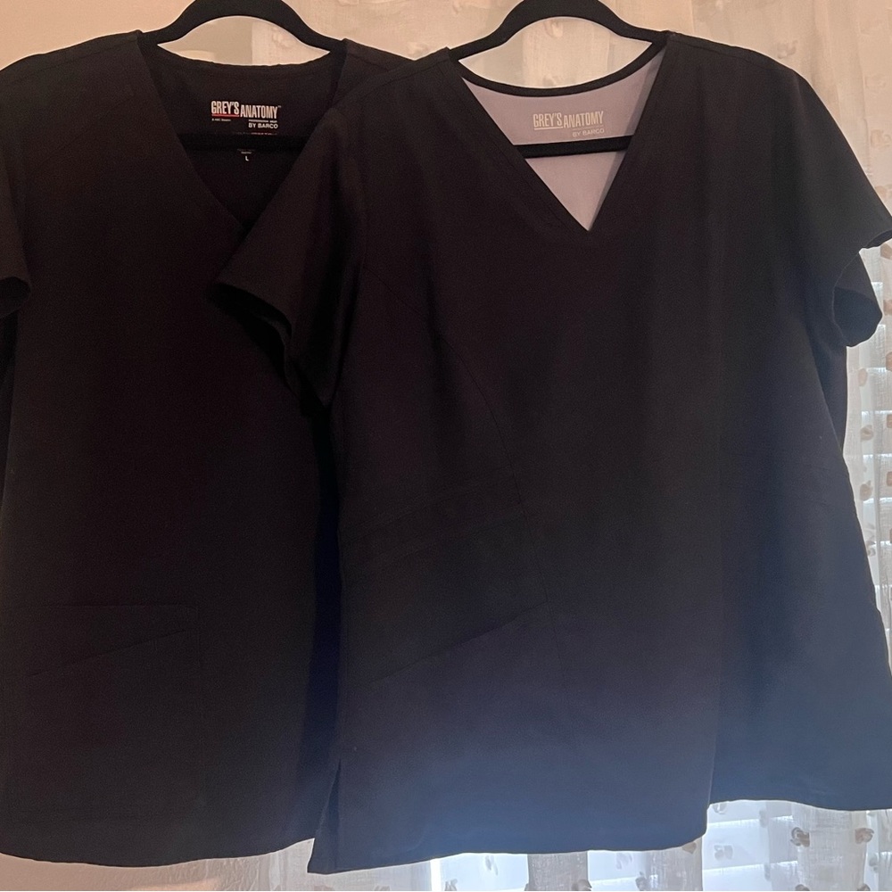 Grey's Anatomy Women's Dark V-Neck Scrub Tops